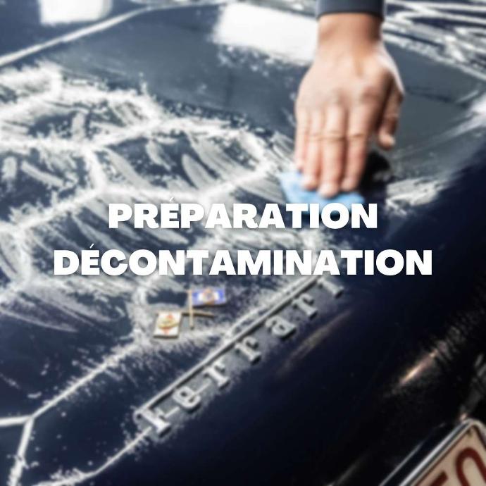 Décontamination et préparation carrosserie - Tous les produits pour décontaminer votre véhicule chimiquement et mécaniquement