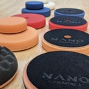 Nano Carapace - Pad Gaufré Noir & Orange - Lustrage / Finition