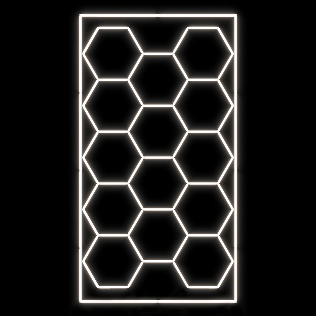 Plafonnier hexagonal LED - motif nid d'abeille