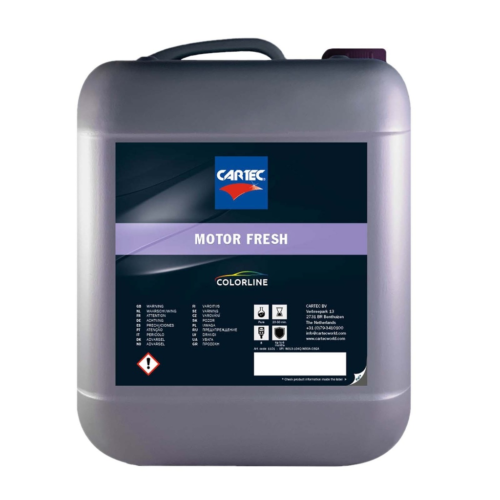 Cartec Colorline Motor Fresh - Dressing Moteur - Sans silicone (500ml)