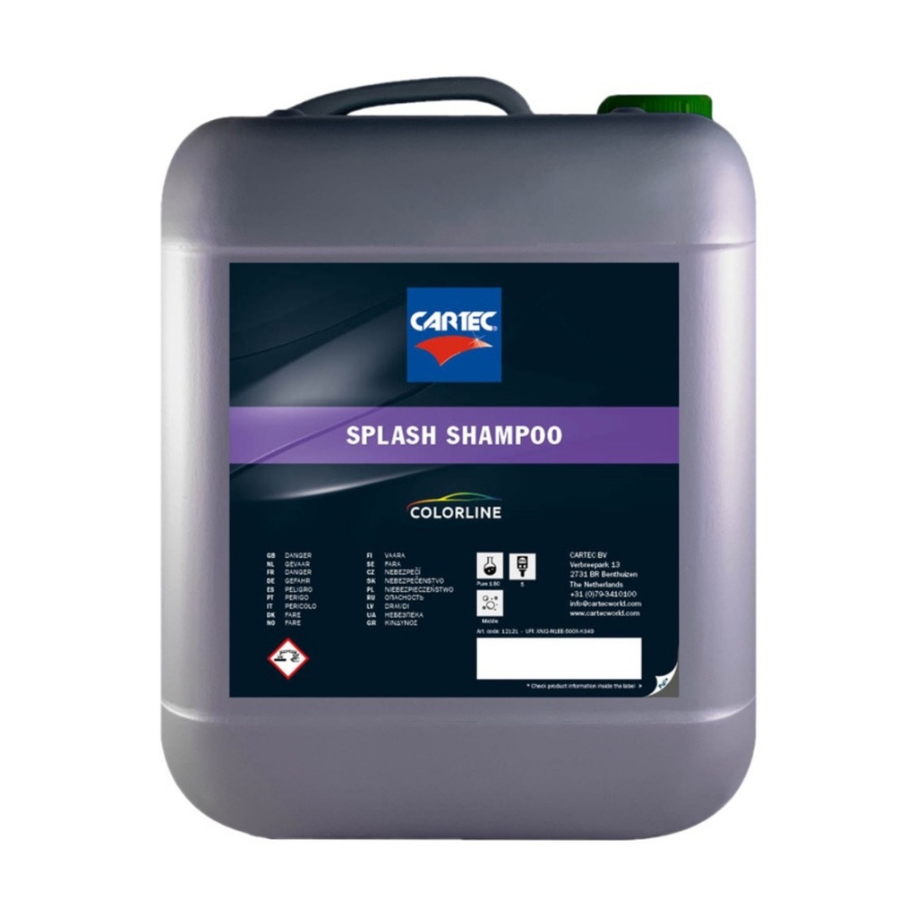 Cartec Colorline Splash Shampoo - Shampoing avec Cire de protection (10L)