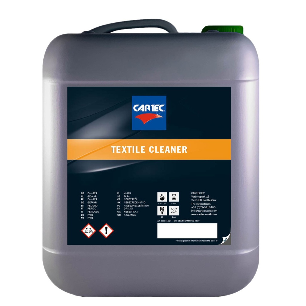 Cartec Colorline Textile Cleaner - Nettoyant Textile (10L)