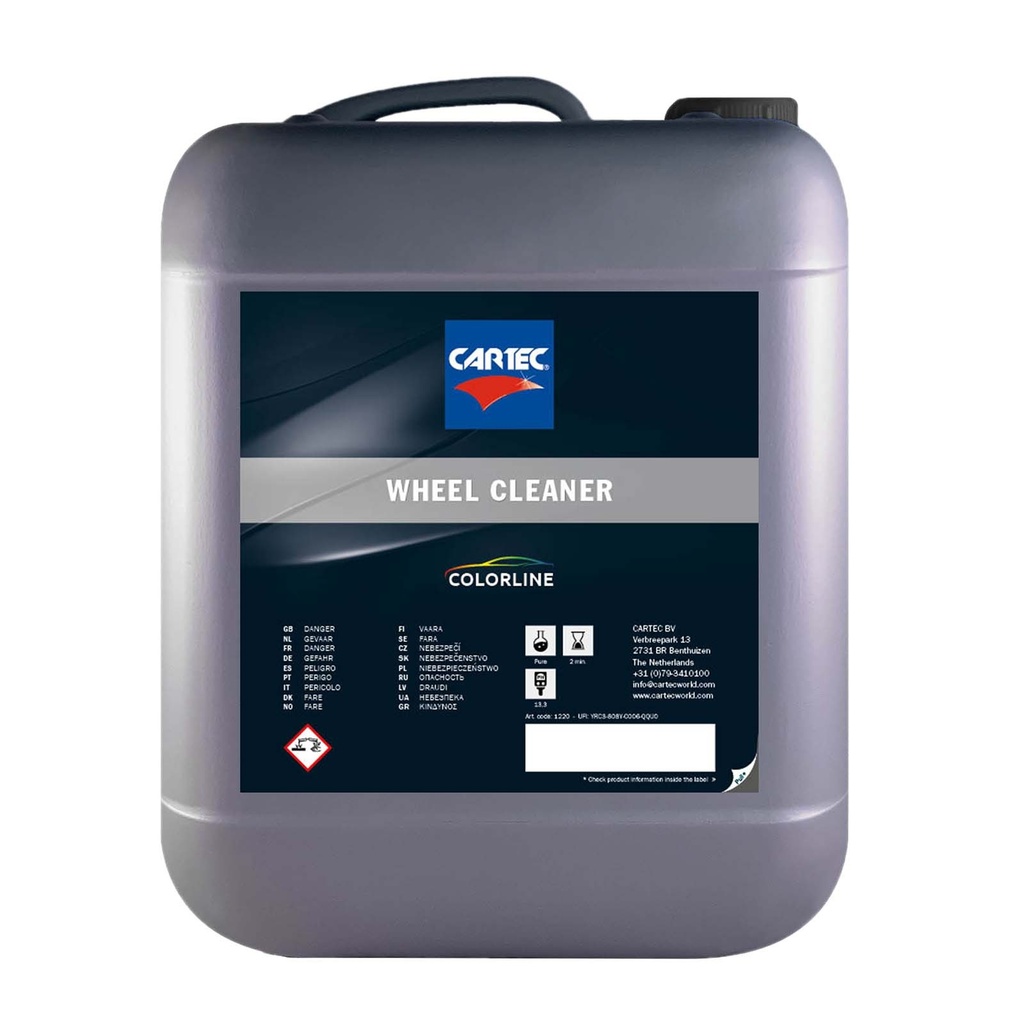 Cartec Colorline Wheel Cleaner - Nettoyant Jantes (10L)