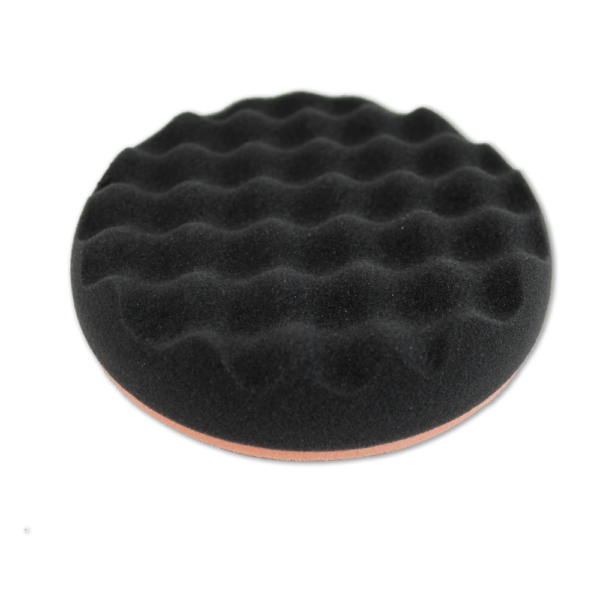 Nano Carapace - Pad Gaufré Noir & Orange - Lustrage / Finition (90mm)