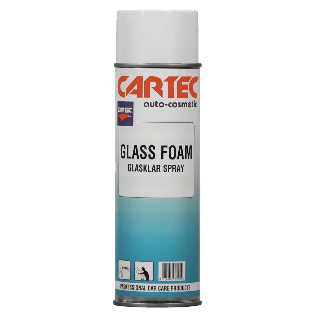 Cartec Glasfoam Spray - Nettoyage vitres moussant