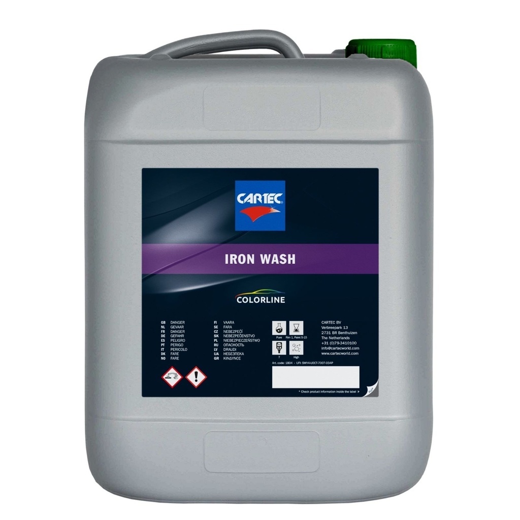 Cartec Colorline Iron Wash - Décontaminant Ferreux (10L)